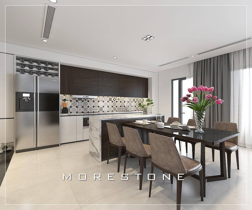 Gợi ý những mẫu thiết kế không gian bếp sang trọng mà không kém phần hiện đại Thiết kế phòng bếp đẹp và sang trọng